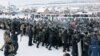 Столкновения с полицией в день вынесения приговора активисту Фаилю Алсынову, Баймак, 17 января 2024 года