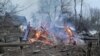Наступствы расейскага абстрэлу Сумскай вобласьці ў канцы лютага 2025 году. Ілюстрацыйнае фота