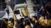 Tinerii din România s-au implicat în ultimii ani în mai multe acțiuni civice. În imagine, un grup de tineri participă la un protest față de exploatarea minieră de la Roșia Montana. 2013.