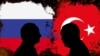 Силуети із зображенням президента Туреччини Реджепа Таїпа Ердогана (праворуч) і президента Росії Володимира Путіна. Ілюстрація Shutterstock