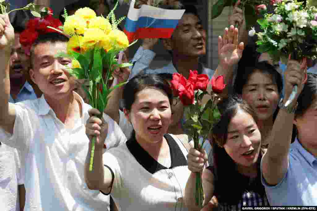 Kim has pledged his country's "full support and solidarity to the Russian government, army, and people in carrying out the special military operation in Ukraine to protect sovereignty, security interests, and territorial integrity." 