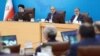 از چپ: ابراهیم رئیسی رئیسجمهور، احمد وحیدی وزیر کشور، غلامحسین اسماعیلی رئیسدفتر رئیس جمهور، در نشست هیئت دولت با استانداران، ۱۱ تیر ۱۴۰۲