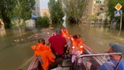 Flooding '10 Times' Worse In Russian-Occupied Areas After Dam Breach Flooding '10 Times' Worse In Russian-Occupied Areas After Dam Breach