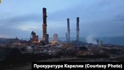Старинное поморское село Гридино после пожара 24 мая 2024 года.