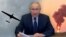 Коллаж: Путин на совещании по ситуации в приграничных регионах