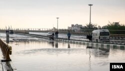 میزان بارندگی روز شنبه ۲۵ میلیمتر در «نیم ساعت» اعلام شده است