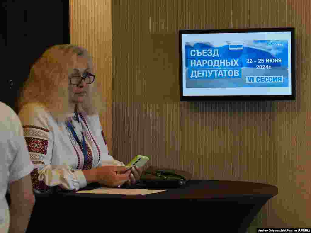Гостья съезда 