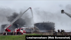 Пожар на нефтехранилище в аннексированном Севастополе, 29 апреля 2023 года