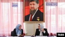 Избирательный участок в Грозном. Чечня. Март 2024 года