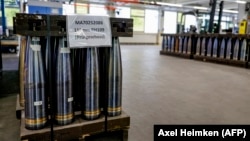 Снаряды калибра 155 мм, иллюстративное фото