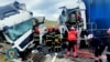 Salvatori de la ISU Cluj intervin la un accident rutier. Fotografie de arhivă.