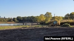 Так сейчас выглядит берег Казанки в районе Гавриловской рощи.