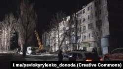 Последствия одного из предыдущих обстрелов Покровска