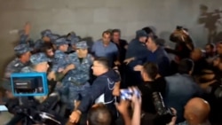 Scuffles, Protests In Yerevan After Azerbaijan Attack In Nagorno-Karabakh Scuffles, Protests In Yerevan After Azerbaijan Attack In Nagorno-Karabakh