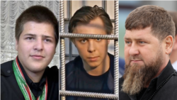 Адам Кадыров, Никита Журавель и Рамзан Кадыров – коллаж