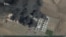 Последствия атаки на нефтехранилище под Пролетарском, спутниковый снимок 18 августа 2024 г.