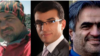 از راست؛ داوود شیری، یوروش مهرعلی بیگلو و علی بابایی، از فعالان مدنی بازداشتشده
