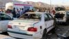 The aftermath of twin bombings in Kerman that killed scores of people on January 3.