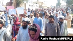د بکاخېلو د کیمپ کډوالو تر دې مخکې هم مظاهرې او لاریونونه کړي دي - پخوانی انځور.