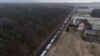 Очередь из грузовиков на польско-украинской границе в Гребенном. Польша, 27 ноября 2023 года.