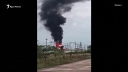 Вибухи на складі боєприпасів у Криму (відео) Вибухи на складі боєприпасів у Криму (відео)