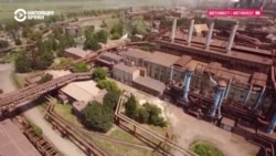 Мариуполь: завод «Азовсталь». До и после прихода российских войск  Мариуполь: завод «Азовсталь». До и после прихода российских войск