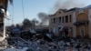 Последствия обстрелов в Бахмуте, январь 2023 года