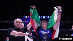 Али Кадыров на турнире лиги смешанных единоборств Absolute Championship Akhmat. 23 декабря 2022 года