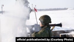 Совместные учения военных Беларуси и России. Иллюстративное фото