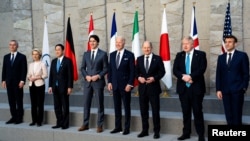 Лидеры стран G7, иллюстрационное фото