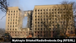 Российская ракета пробила 9 этажей Николаевской ОГА