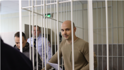 Андрей Пивоваров в суде 5 мая 2022 года