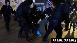 Задержание на акции против мобилизации в Петербурге. 21 сентября 2022
