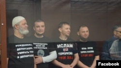 Алим Каримов, Сейран Муртазе, Эрфан Османов, Джемиль Гафаров и Сервет Газиев в суде
