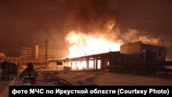 Пожар в Ангарске