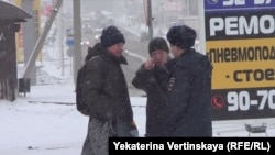 Уличная сцена в Иркутске