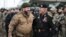 Глава Чечни Рамзан Кадыров и министр внутренних дел республики Руслан Алханов (слева направо)