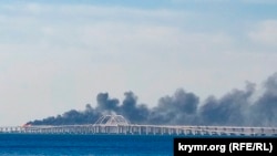 Крымский мост, 8 октября 2022 года