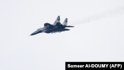 Истребитель МиГ-29 в небе над Украиной