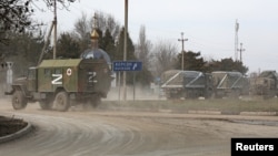 Буква Z на военной технике России в Украине