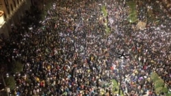 Thousands Of Georgians Protest Russia's Invasion Of Ukraine Thousands Of Georgians Protest Russia's Invasion Of Ukraine