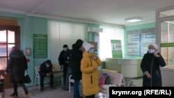 Поликлиника в Феодосии, Крым, январь 2022 года