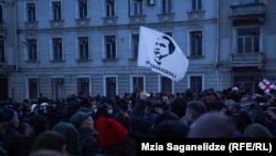 მიხეილ სააკაშვილის მხარდამჭერი აქცია მთავრობის ადმინისტრაციასთან. 7 თებერვალი, 2023 წელი.