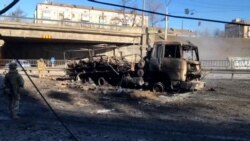 Destroyed Russian Weapons, Smoldering Wreckage Litter Kyiv Streets Destroyed Russian Weapons, Smoldering Wreckage Litter Kyiv Streets