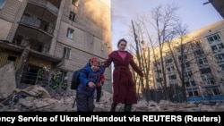 Последствия авиаудара в Киеве, 16 марта 2022 года