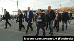 Экипаж задержанного Госпогранслужбой Украины керченского сейнера «Норд» возвращается на аннексированный полуостров, 1 ноября 2018 год