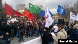 Митинг дальнобойщиков в Москве, 3 апреля 2016 года