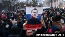 Акция в поддержку Алексея Навального (архивное фото)