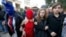 Участницы Pussy Riot на пресс-конференции в Адлере