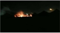 Пожар в городке строителей Пожар в городке строителей